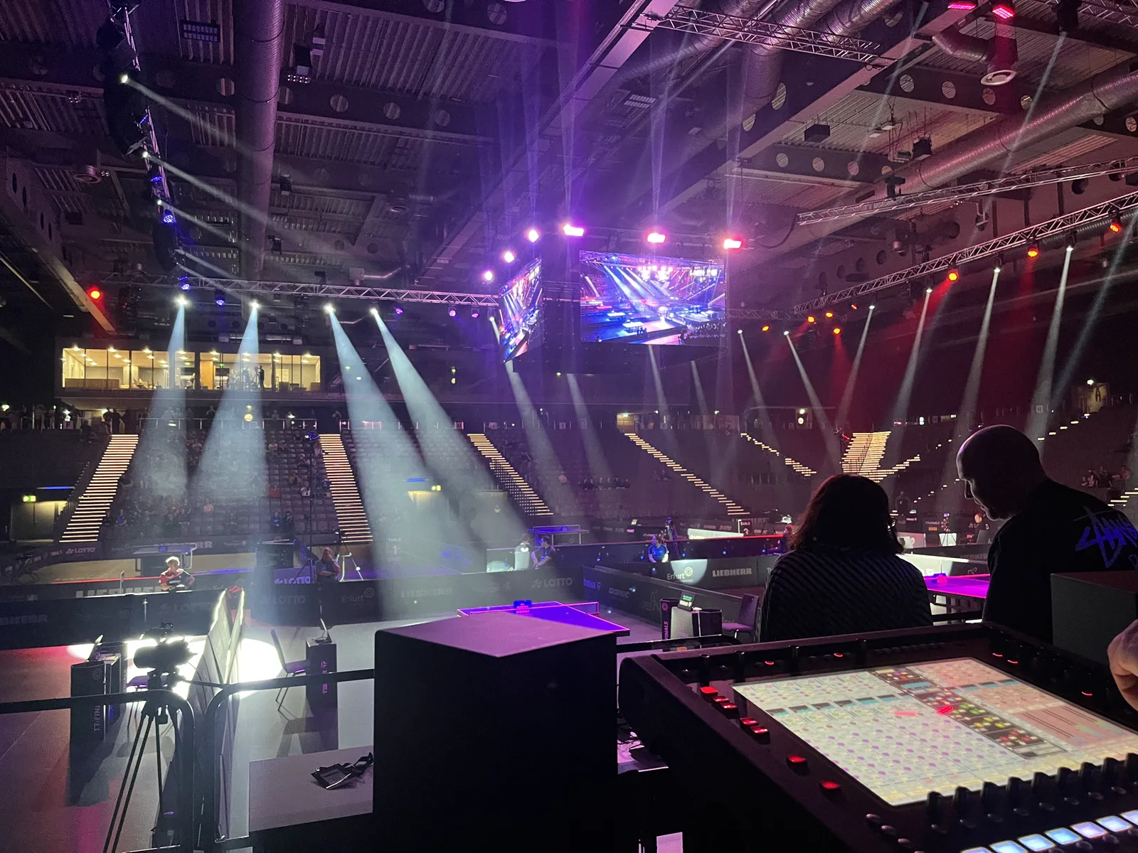 Veranstaltungstechnik bei den TT Finals Erfurt
