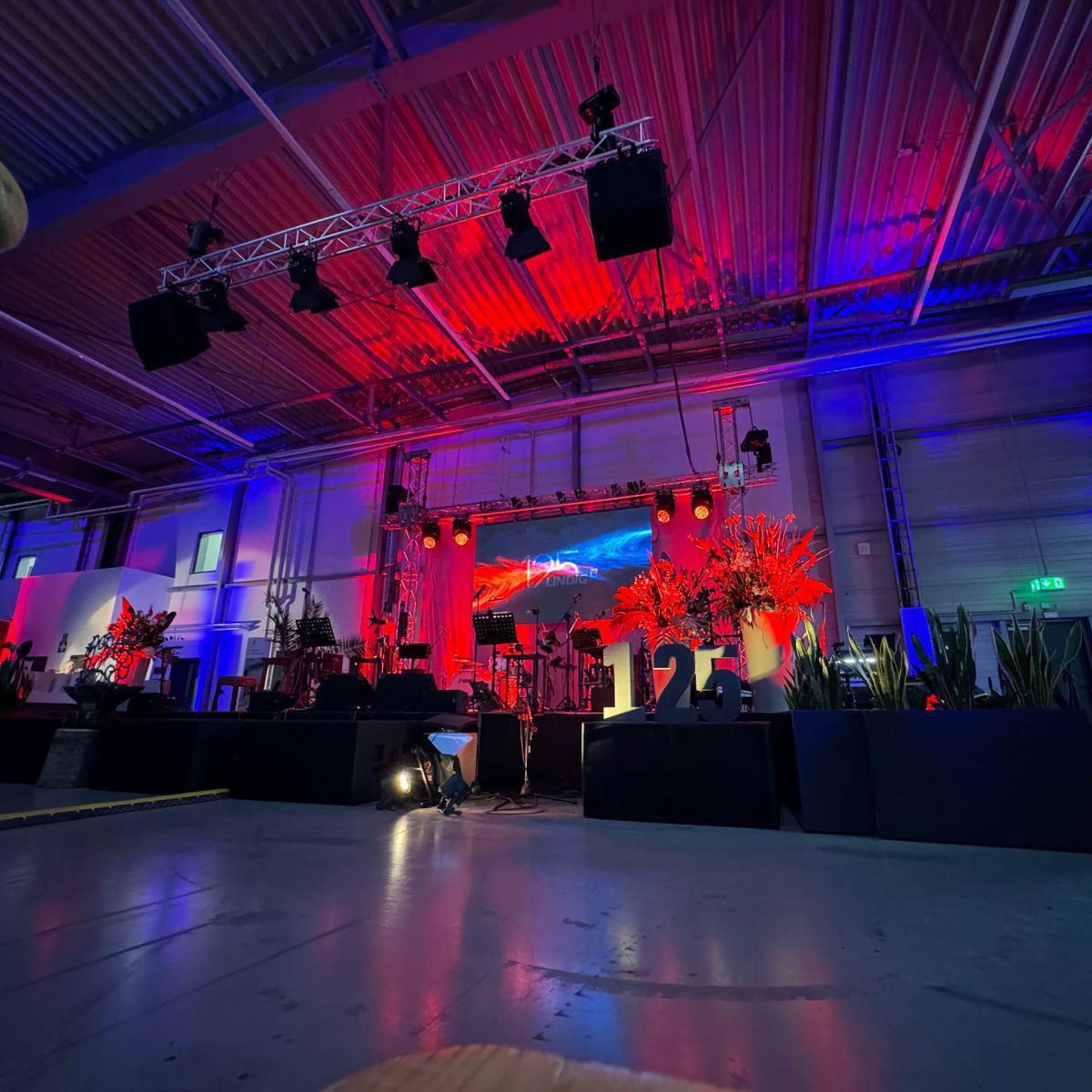 Lichtinszenierung bei einem Corporate Event